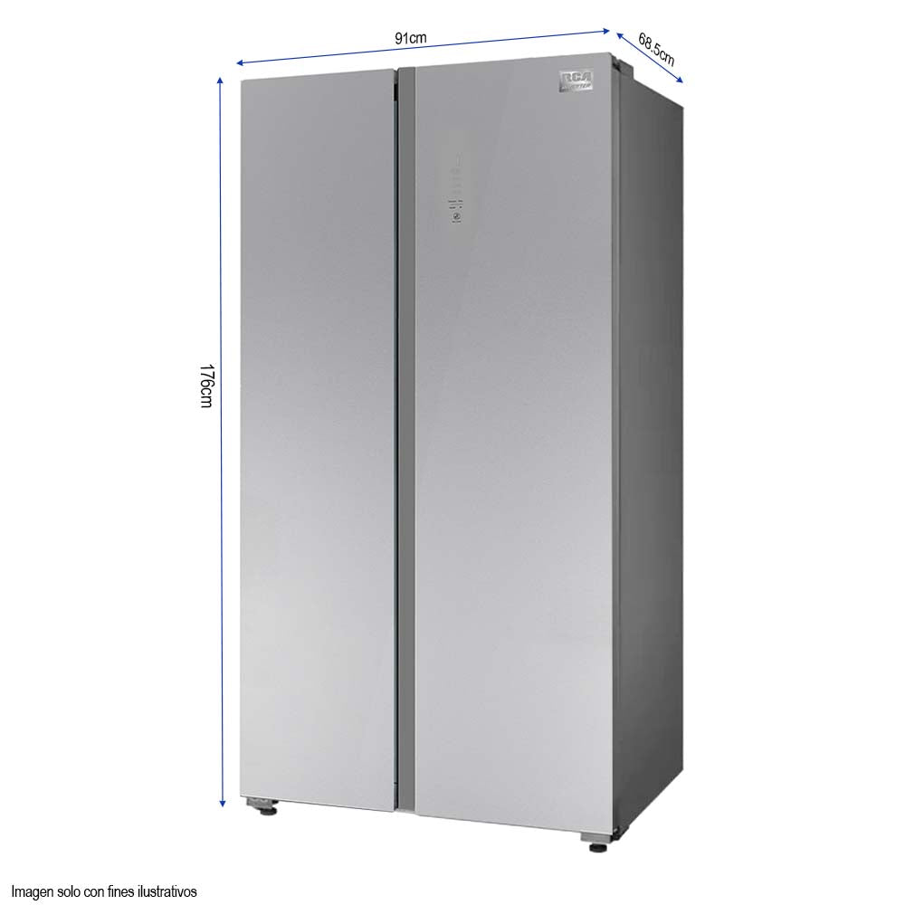 Refrigeradora 20pc Side by Side modelo RCSS205GD RCA