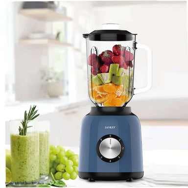 Licuadora BL-1282GBU Color azul Jarra de vidrio de 1.5 litros Sankey