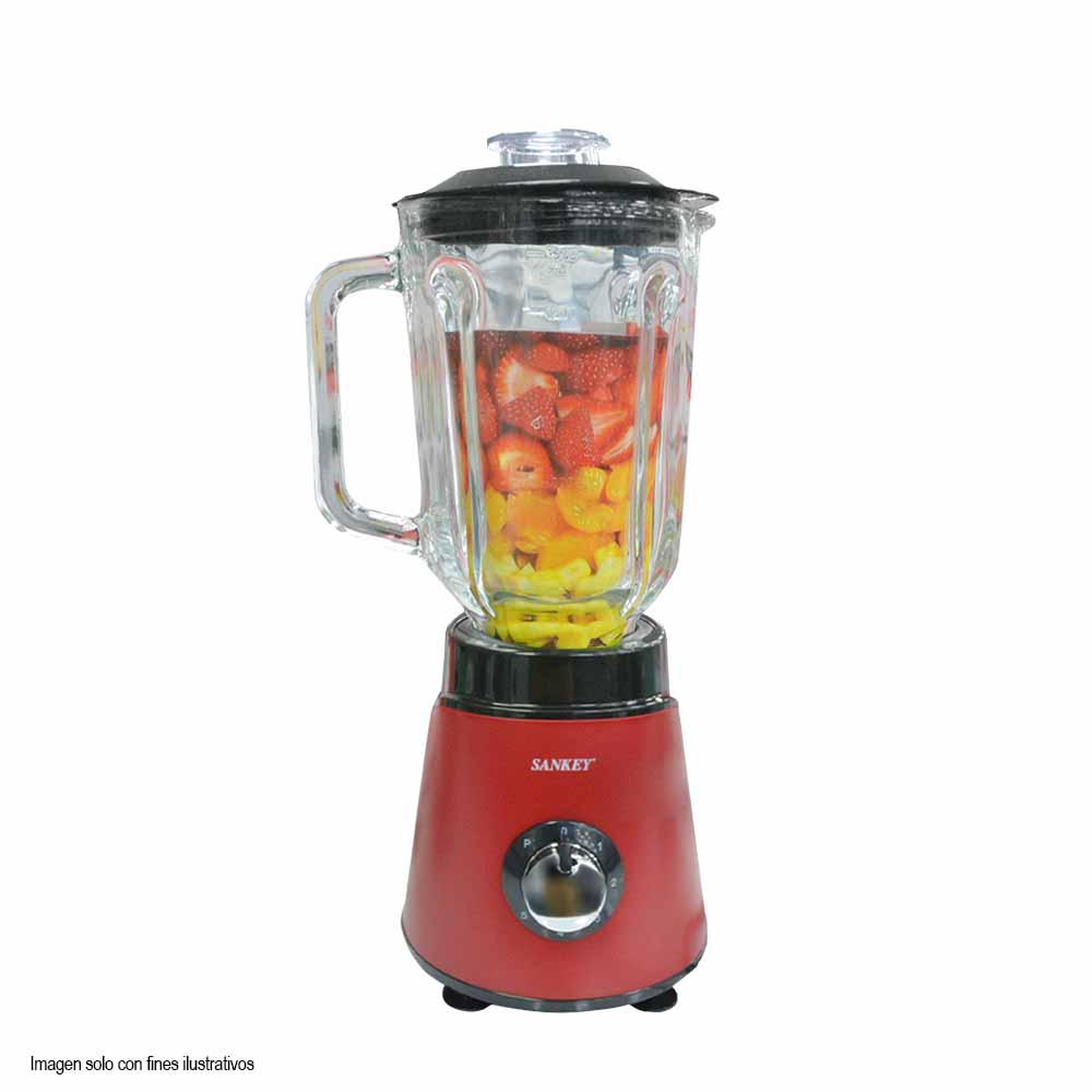 Licuadora BL-782RG color rojo jarra de 1.5 litros 600W Sankey