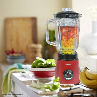 Licuadora BL-782RG color rojo jarra de 1.5 litros 600W Sankey