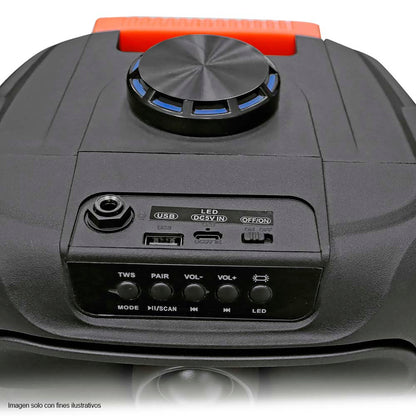 Bocina portátil PA-8DCS504 Sankey Bluetooth 8W