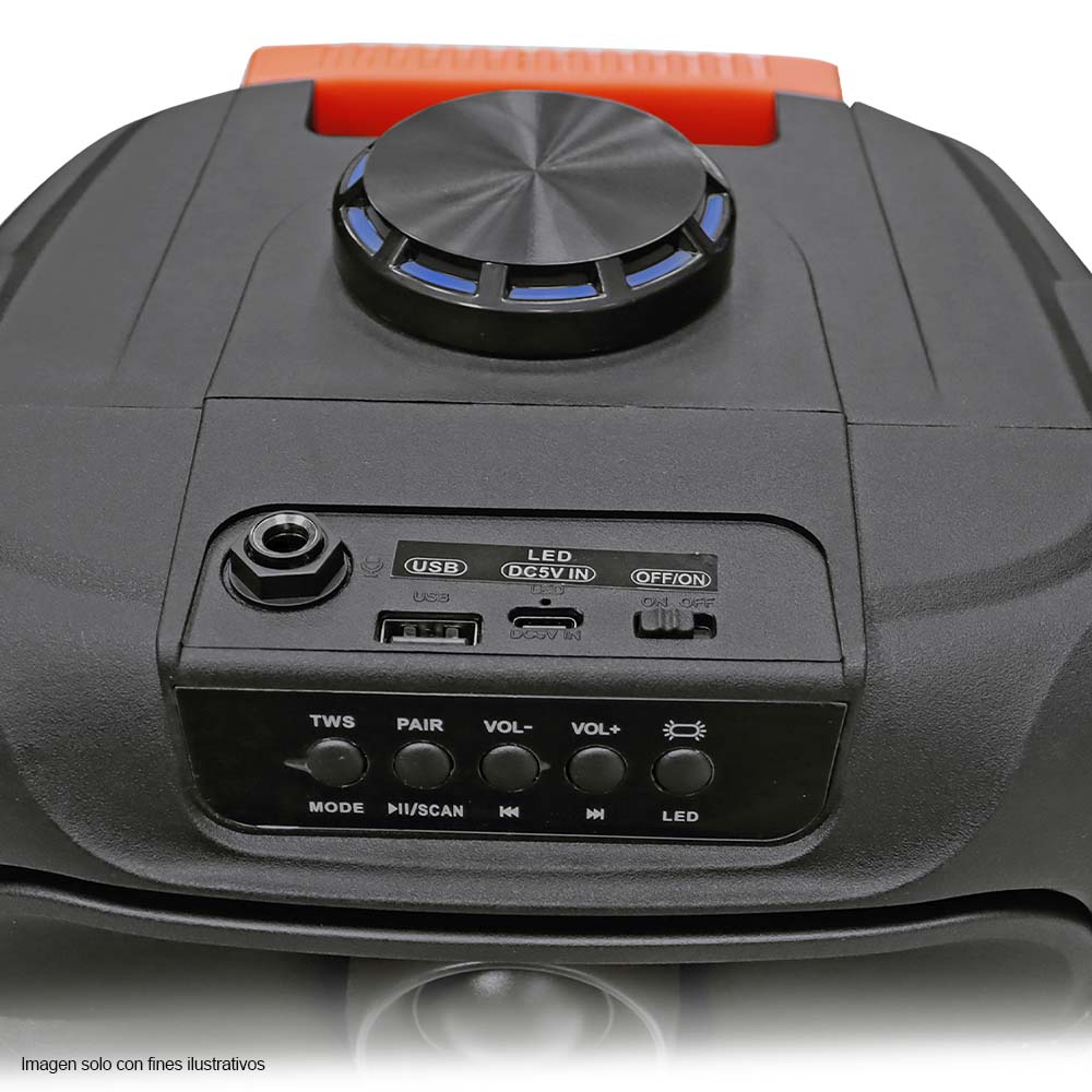 Bocina portátil PA-8DCS504 Sankey Bluetooth 8W