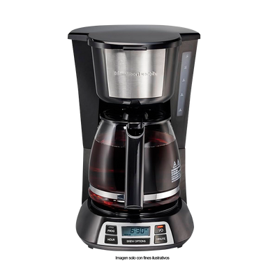 Cafetera programable 12 tazas HB49630-MX Hamilton Beach, con filtro permanente