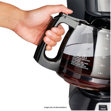Cafetera programable 12 tazas HB49630-MX Hamilton Beach, con filtro permanente