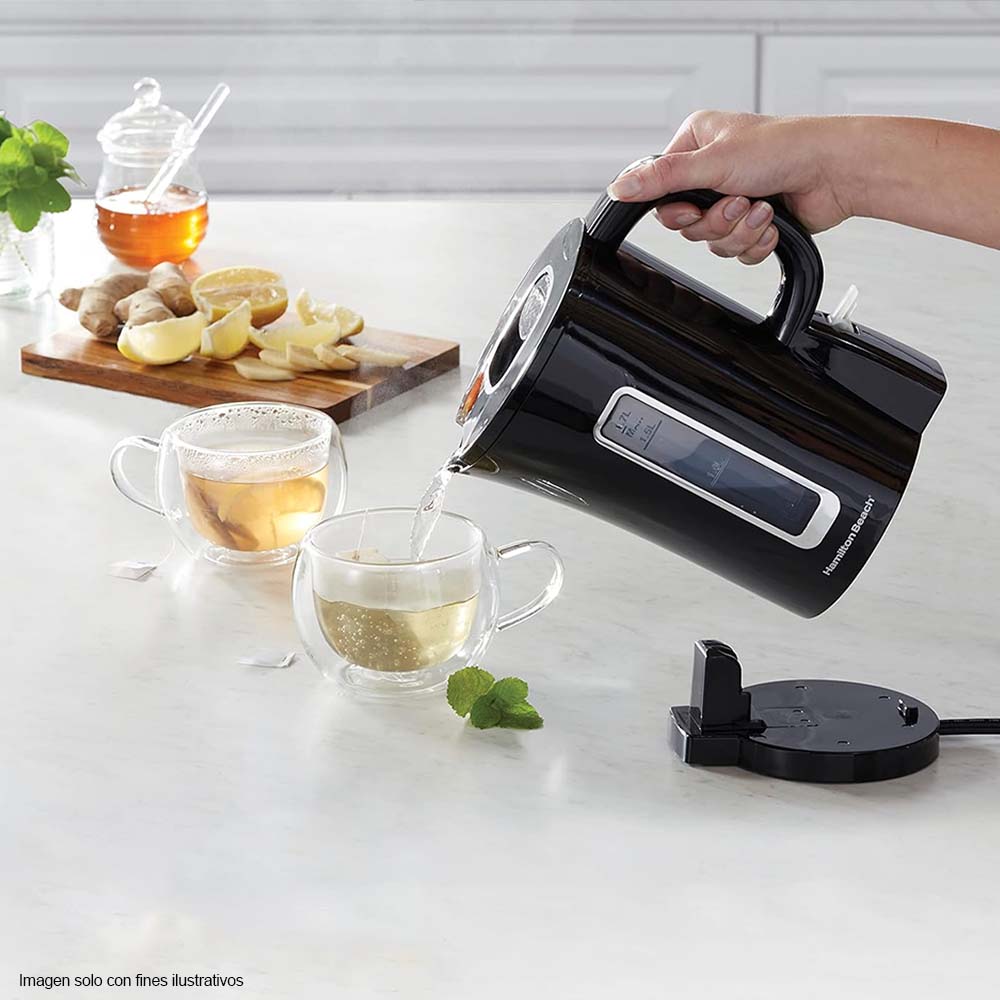 Hervidor eléctrico HB41038 1.7 litros Hamilton Beach inalambrica