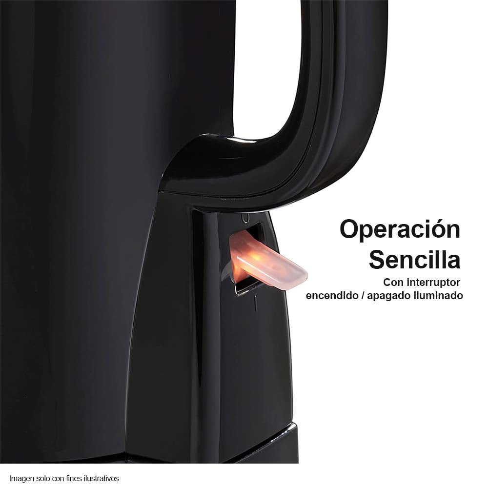 Hervidor eléctrico HB41038 1.7 litros Hamilton Beach inalambrica