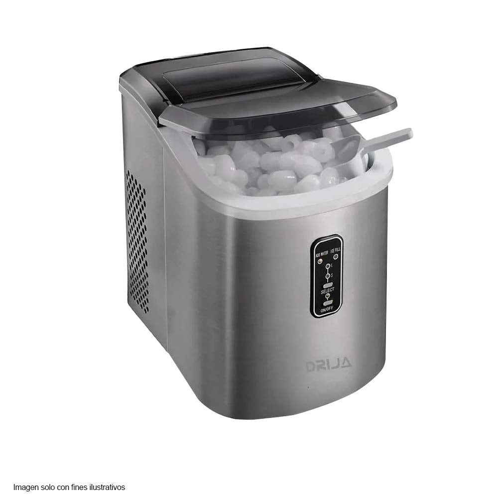 Máquina para hacer hielo portátil FH18 24h 18kg Drija acero inoxidable