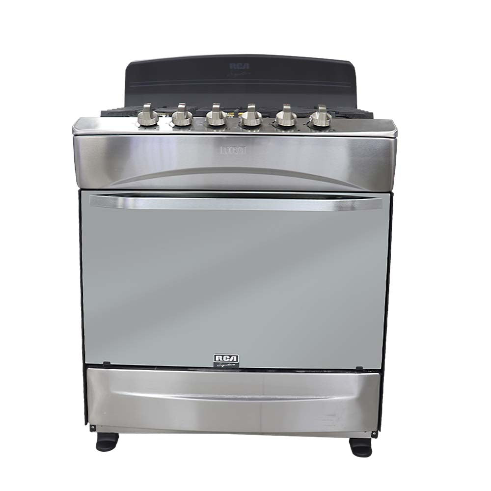 Estufa a gas 30" RCCR3004 RCA 5 quemadores bronce, acero inoxidable