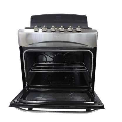 Estufa a gas 30" RCCR3004 RCA 5 quemadores bronce, acero inoxidable