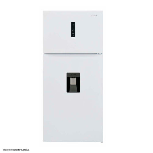 Refrigeradora 20pc Top Mount RF 20IN82WD Sankey color blanca, con dispensador de agua