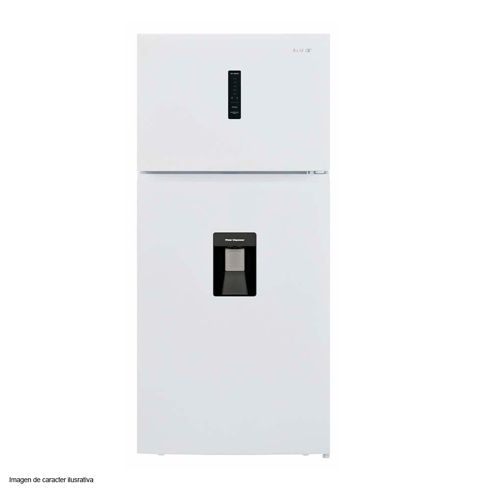Refrigeradora 20pc Top Mount RF 20IN82WD Sankey color blanca, con dispensador de agua