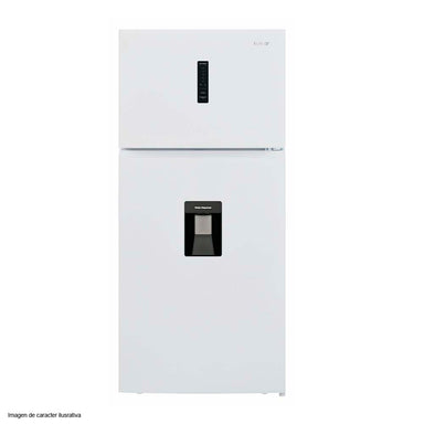 Refrigeradora 20pc Top Mount RF 20IN82WD Sankey color blanca, con dispensador de agua