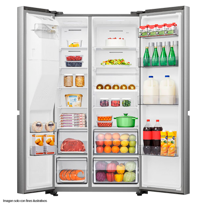 Refrigeradora Side by Side 22.3pc (632 litros) RS223SV5A inverter Hisense
