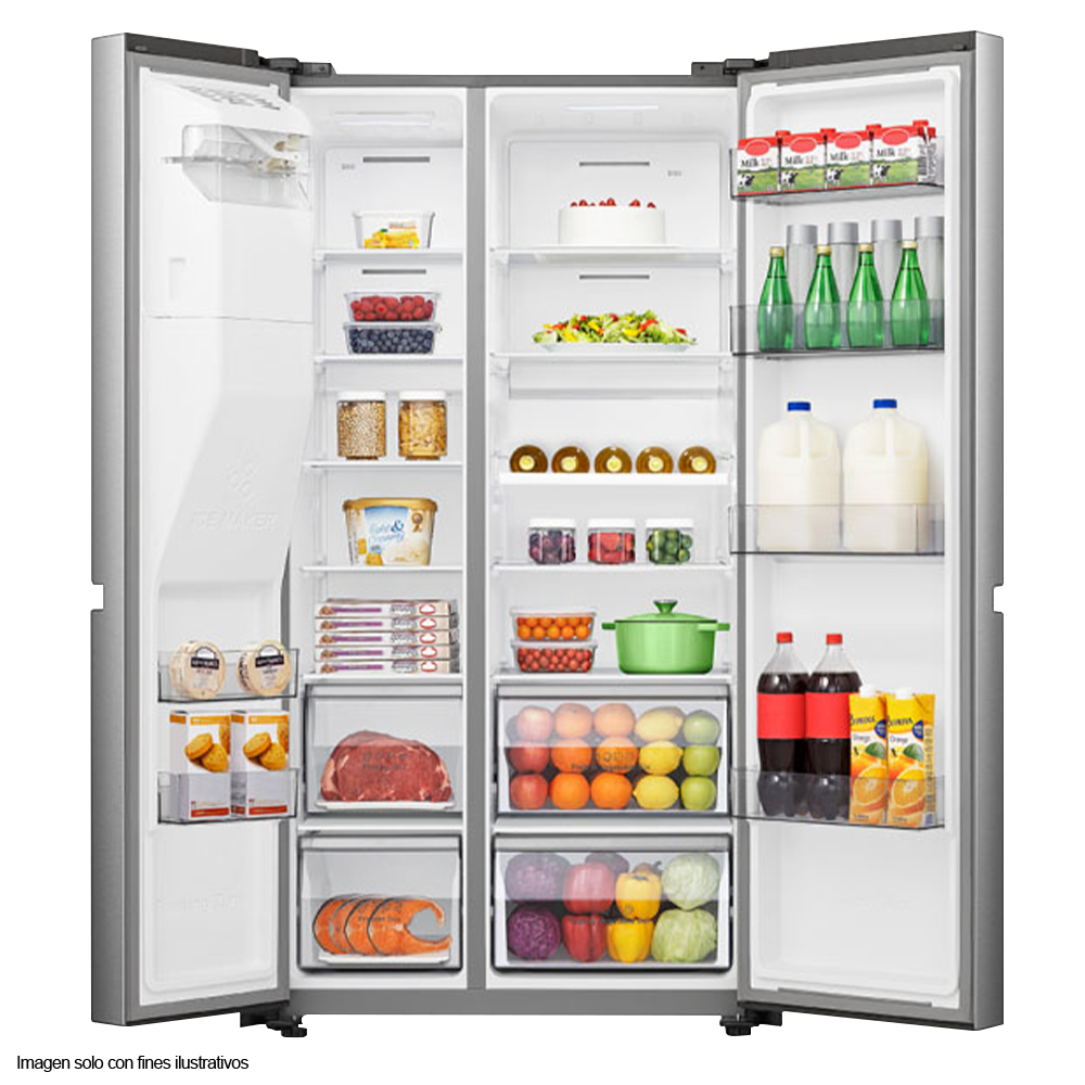 Refrigeradora Side by Side 22.3pc (632 litros) RS223SV5A inverter Hisense
