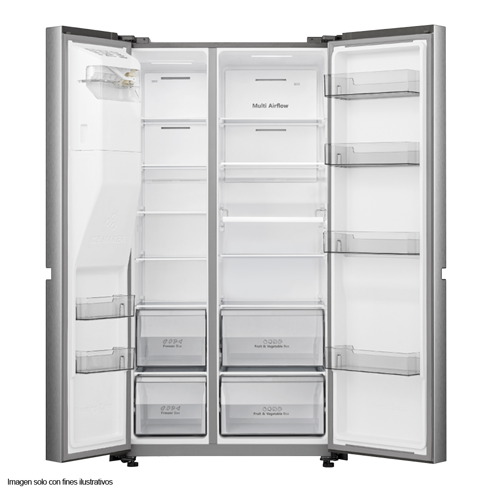 Refrigeradora Side by Side 22.3pc (632 litros) RS223SV5A inverter Hisense