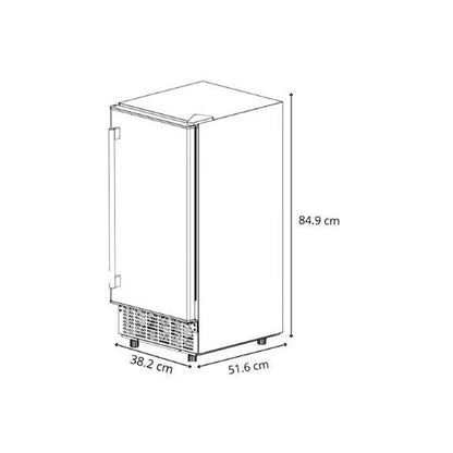 Máquina de hielo empotrable FH36-BLACK Drija, produce hasta 36kg de hielo en 24 horas