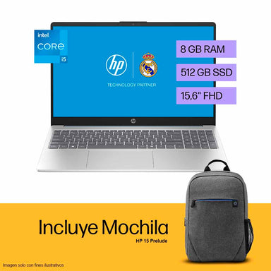 Combo de LAPTOP 15-FD0250LA 15.6" HP Incluye mochila HP 15 Prelude