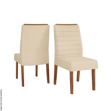 Silla para comedor Marina Ondina Freijo / linho beige