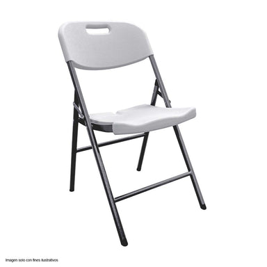 Silla Plástica plegable SCH901.A marco de acero revestido