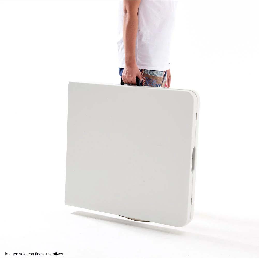 Mesa plegable 6 x 2 pies SCH900 color blanco con marco de acero revestido