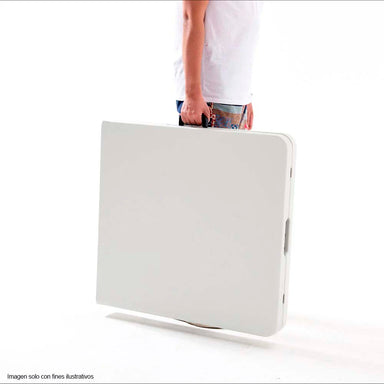 Mesa plegable 6 x 2 pies SCH900 color blanco con marco de acero revestido