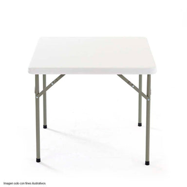 Mesa plegable cuadrada 34x34 pulgadas modelo SCH902 marco de acero revestido