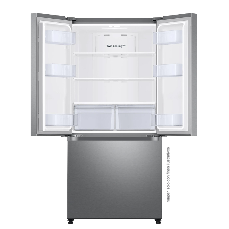 Refrigeradora18pc French Door RF18A5104SR/ED Samsung Tecnología Digital Inverter, color acero inoxidable