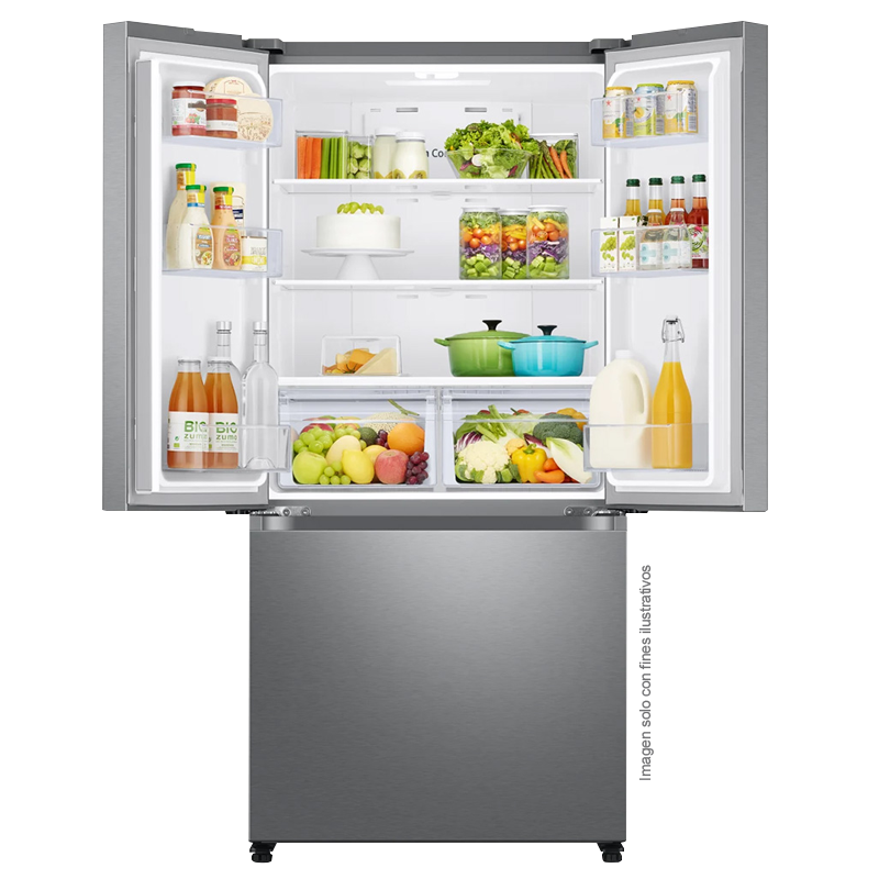 Refrigeradora18pc French Door RF18A5104SR/ED Samsung Tecnología Digital Inverter, color acero inoxidable