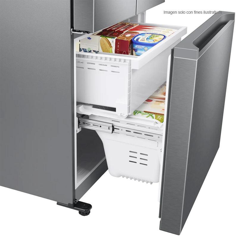 Refrigeradora18pc French Door RF18A5104SR/ED Samsung Tecnología Digital Inverter, color acero inoxidable