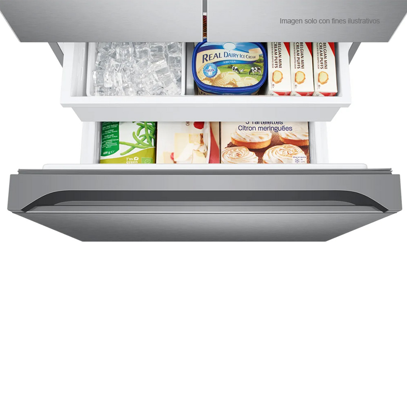 Refrigeradora18pc French Door RF18A5104SR/ED Samsung Tecnología Digital Inverter, color acero inoxidable