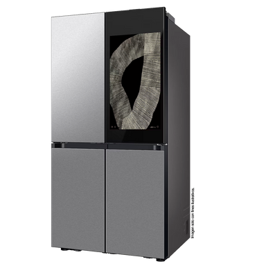 Refrigeradora 29pc French Door RF29DB9950QDED Samsung Bespoke con pantalla de 32" color acero inoxidable