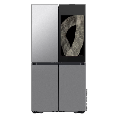 Refrigeradora 29pc French Door RF29DB9950QDED Samsung Bespoke con pantalla de 32" color acero inoxidable