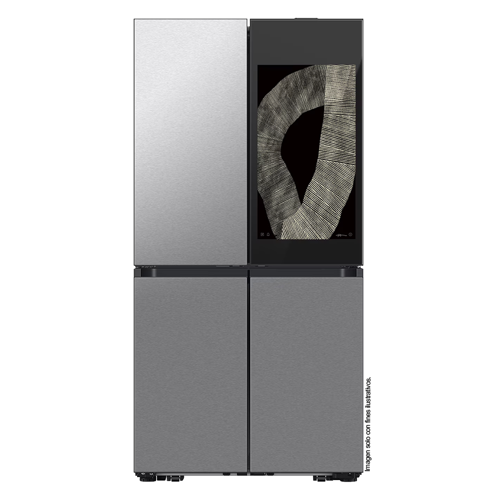 Refrigeradora 29pc French Door RF29DB9950QDED Samsung Bespoke con pantalla de 32