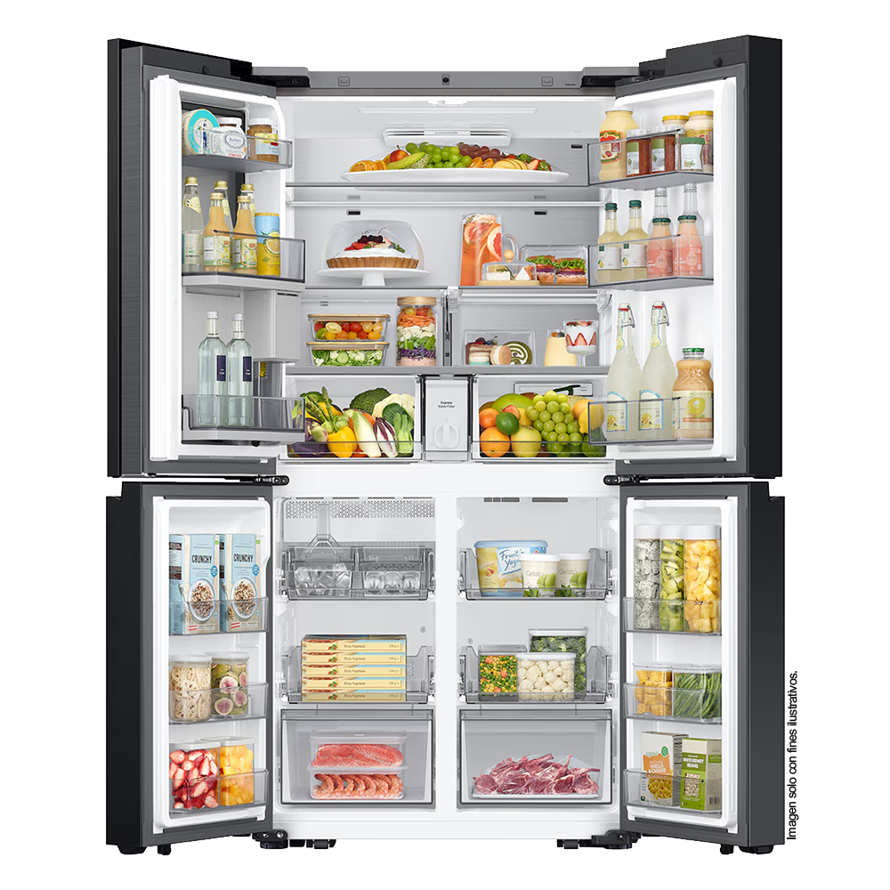 Refrigeradora 29pc French Door RF29DB9950QDED Samsung Bespoke con pantalla de 32