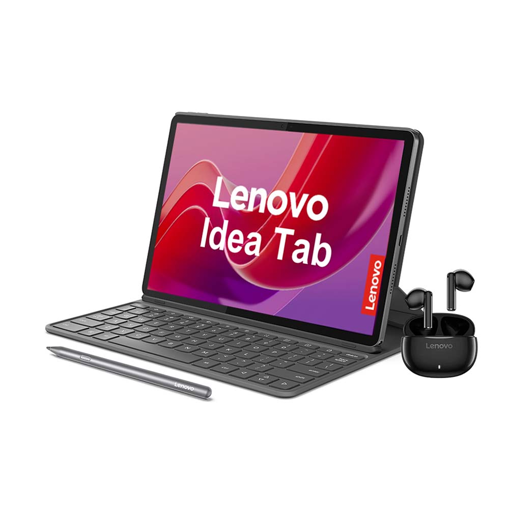 Idea Tab 11" Lenovo color gris lunar 8GB + 128GB incluye teclado Lenovo folio + Lenovo Tab pen plus + auriculares estéreo E310