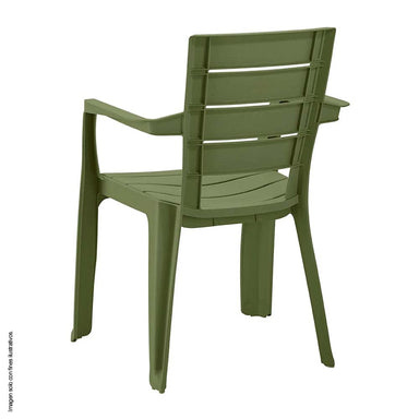 Silla Barú con brazos 13226-XP color verde selva