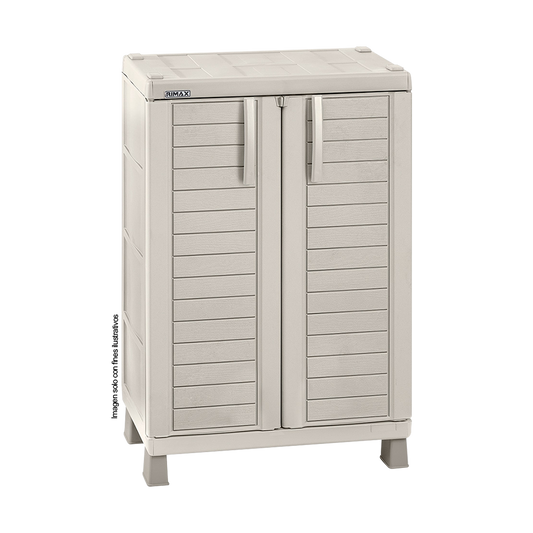 Armario mediano Barú Taupe 9290-XP, ideal para exterior como interior