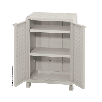 Armario mediano Barú Taupe 9290-XP, ideal para exterior como interior