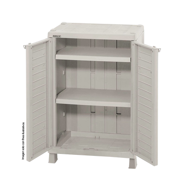 Armario mediano Barú Taupe 9290-XP, ideal para exterior como interior