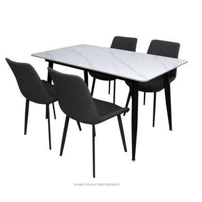 Set de comedor 4 puestos modelo H210159B
