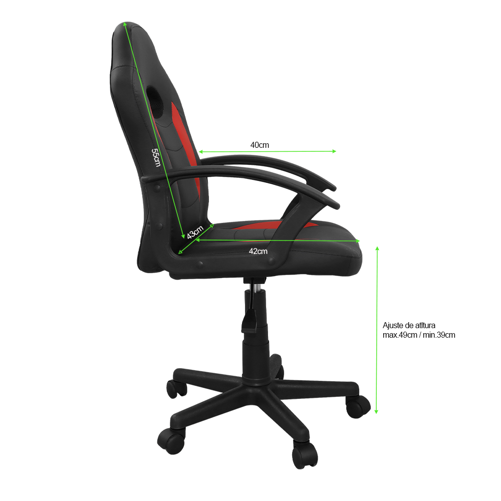 SILLA GAMING, 80 kg,  Idea Home, H101008B,