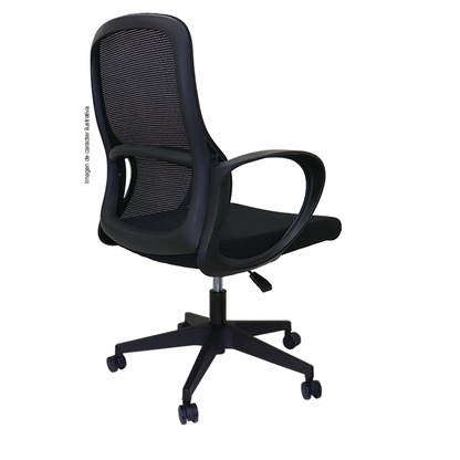 Silla de oficina secretaria H101161B, color negro