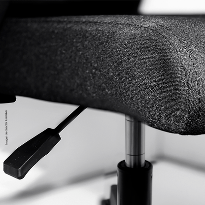 Silla de oficina secretaria H101161B, color negro