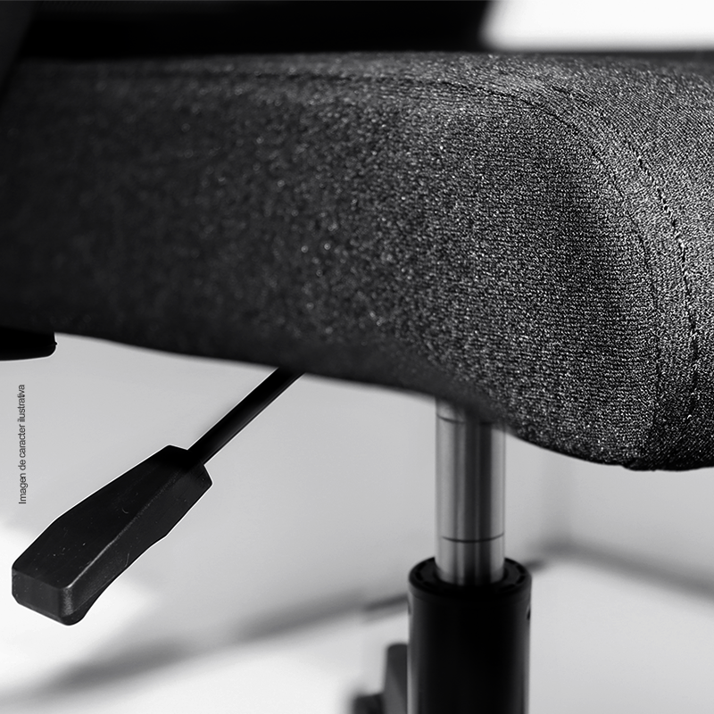 Silla de oficina secretaria H101161B, color negro