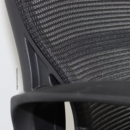 Silla de oficina secretaria H101161B, color negro