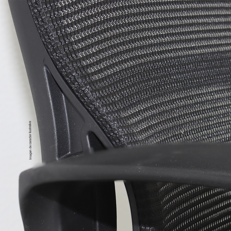 Silla de oficina secretaria H101161B, color negro