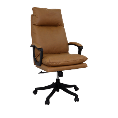 Silla ejecutiva H101171B color café de cuero sintético
