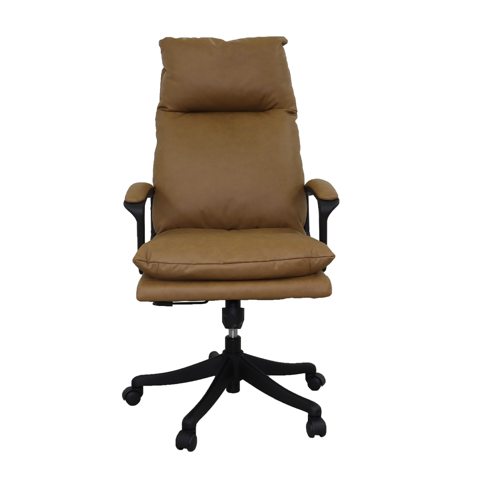 Silla ejecutiva H101171B color café de cuero sintético