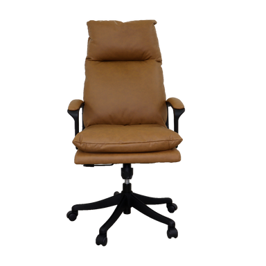 Silla ejecutiva H101171B color café de cuero sintético