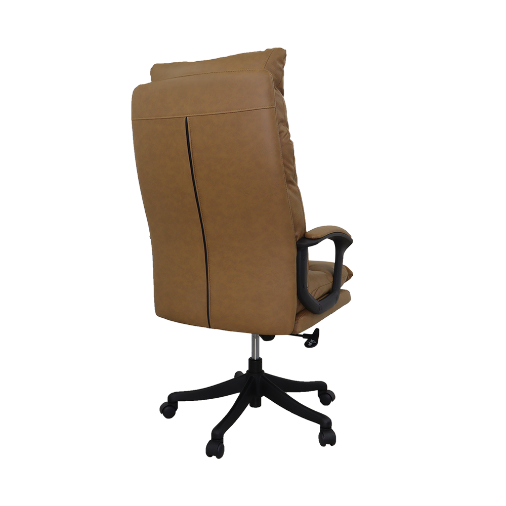Silla ejecutiva H101171B color café de cuero sintético